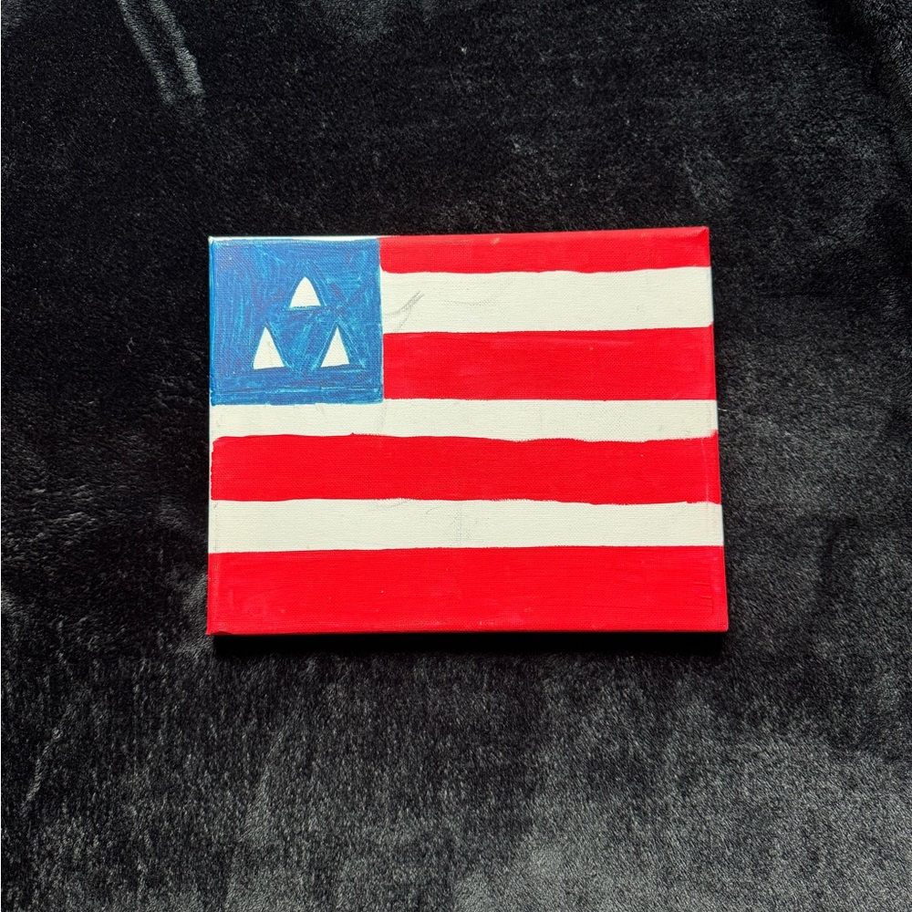 Tri Delta hand painted canvas sign